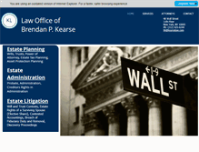 Tablet Screenshot of kearselaw.com